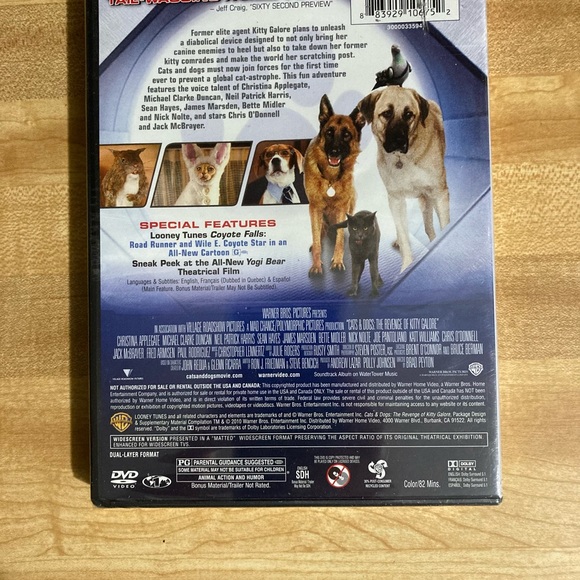 2 DVD Cats & Dogs  and Dolittle  NWOT - Picture 4 of 6